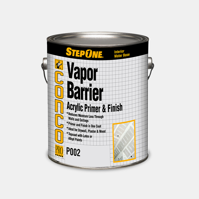 P002 Series Vapor Barrier Acrylic Prime & Finish